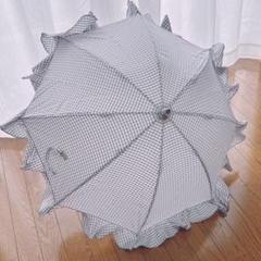 KiwandaKiwanda フリル日傘 B.B. Linen 47cm 楽天市場】キザワ KIZAWA 傘 日傘 完全遮光 フリル 深張り
