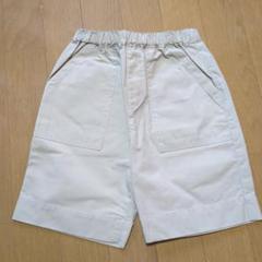 新品☆コムサイズム　ベージュ　ベイカー ハーフパンツ110㎝