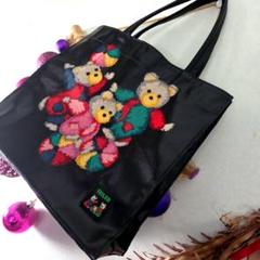 FEILER クマの顔刺繍 ナップザック