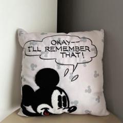 ディズニー Disney ミッキーマウス インテリア クッション 刺繍 家具