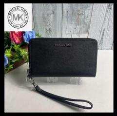 新品】マイケルコースMichael Kors 長財布 ジッピー 黒 - メルカリ