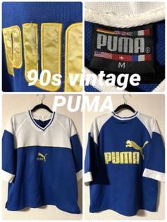 ビンテージ 90s PUMA メンズM Tシャツ　ゲームシャ
