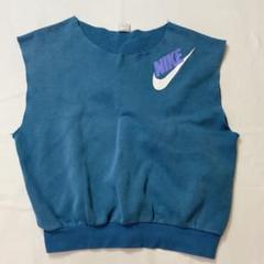 90‘s NIKE ナイキ 銀タグ スウェット ノースリーブ XL ブルー