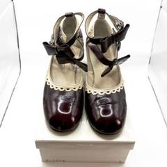 ジェーンマープル Jane Marple エナメルリボンシューズ ボルドー L ジェーンマープル Jane Marple エナメルリボンシューズ ボルドー