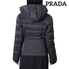 お値下げしました　PRADA プラダダウン　レッド　42 楽天市場】プラダ PRADA サイズ:38 291085 S222 ロゴプレート