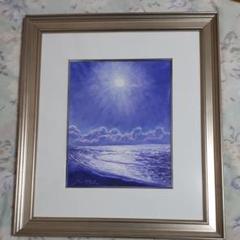 水彩画　Jan Parker　ハワイの海 水彩画 Jan Parker ハワイの海（水彩画Jan Parkerハワイの海）
