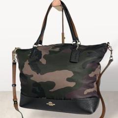Coach 2way Shoulder Bag camouflage y2k