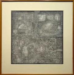 齋鹿逸郎 鉛筆画 1984年 額装済 現代美術 齋鹿逸郎 鉛筆画 1984年 額装済 現代美術 - メルカリ