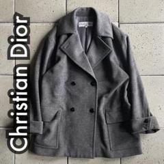 【12月スーパーSALE 15%OFF】 00s M ダブルブレストPコート クリスチャンディオール Dior ジャケット・アウター