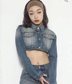 中町綾着用　lagua gemデニムジャケット 中町綾さん着用LAGUA GEM RAPS SHORT デニムジャケット - メルカリ