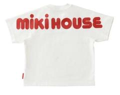 新品　未使用　ミキハウス　バックロゴ　半袖　Tシャツ　110 白