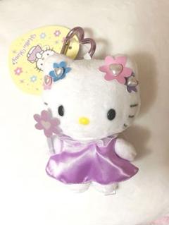 ハローキティ　キディランド　マスコットキーホルダー　フェアリー　フラワー