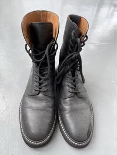 Margiela 黒 レザー　ミリタリーブーツ　ワークブーツ
