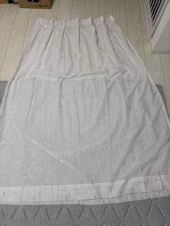 ホワイト刺繍レースカーテン