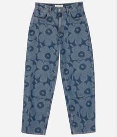 marimekko フラワーパターン デニムパンツ 27\" 裾上げ済み MORE SUSTAINABLE | Marimekko (マリメッコ) 日本公式オンライン