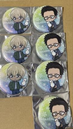 名探偵コナン　脱出ゲーム　ミニキャラ缶バッジ　 安室透　風見裕也　7個　未使用品