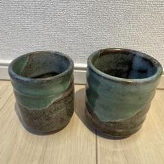 美濃焼　志野　火入れ　湯飲み　湯呑み　骨董品 Amazon | FLYILIA 五行 志野焼 湯呑み茶碗 粗陶器 お茶呑茶碗
