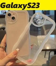 GalaxyS23 ウェーブなみなみ　可愛いケース　Galaxyケースのサムネイル