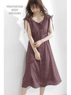 PROPORTION BODY DRESSING プティフローラルプリントワンピ