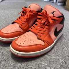 ナイキウィメンズスニーカーAirJordan1LowSEOrange/Black