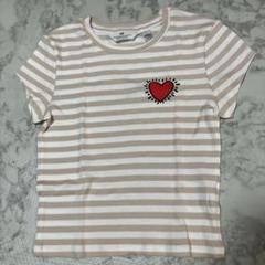 H&M ・キースヘリング・ストライプ柄 Tシャツ