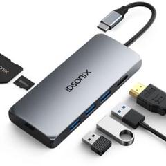 ドッキングステーション6-in-1 USB C ハブ トリプルディスプレイ