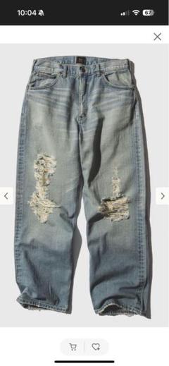 BEAMS × Lee 101 クラッシュ デニムパンツ 32 BEAMS（ビームス）【別注】Lee / 101 クラッシュ デニムパンツ