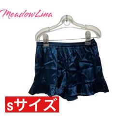 MeadowLina ネイビー フリルショートパンツ Sサイズ 部屋着