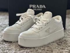 正規品PRADA ダウンタウン　ボールドレザースニーカー サイズ40 正規品PRADA ダウンタウン ボールドレザースニーカー サイズ40