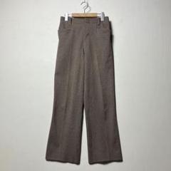 70s ポリエステル フレアパンツ ビンテージ ブラウン　茶色 古着 70s Day's Sportswear 開襟 ワッフル ポリエステル シャツ