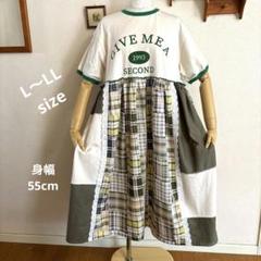 古着　リメイク　Tシャツ ワンピース