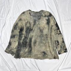 vintage damage tie-dye linen knit
