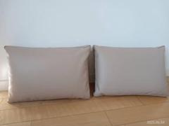 【未使用オーダー品】レザー調　クッション2個セット　made in Japan