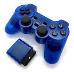 PS2 ワイヤレスコントローラー(クリアブルー)