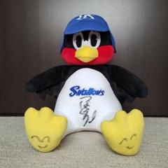タグ付き】サイン2か所入り つば九郎 お座り ぬいぐるみ 特大