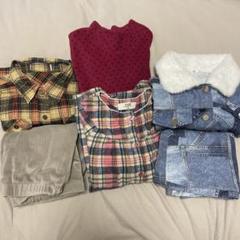 デニムジャケットとチェック柄シャツセットまとめ売り