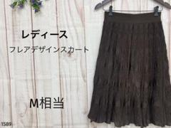レディース ニットスカート フレアスカート 秋冬スカート 上品 韓国ファッション