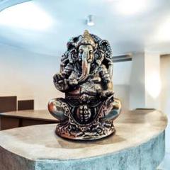 ガネーシャ像 真鍮製 インテリア 置物 神