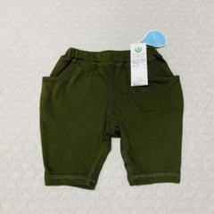 新品未使用タグ付き カーキ七分丈パンツ