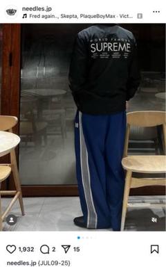 needles 24ss トラックパンツ　H.D ヒザデル　ブルー　Mのサムネイル