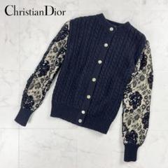 美品 クリスチャンディオール レースカーディガン ブラック サイズM*CD966 Christian Dior - DIOR/ChristianDior(ディオール/クリスチャン