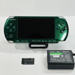 【極美品‼︎】SONY PSP-3000 スピリティッドグリーン メモステ 充電器