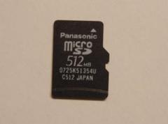 Panasonic 512MB microSD カード