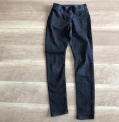 無印良品 ストレッチブラックデニムレギンスパンツ アンクル丈