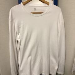 ロンT カットソー メンズ レディース ホワイト