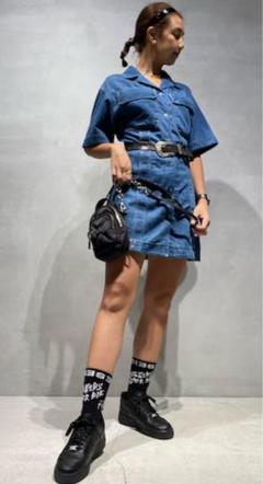 ディーゼル　DIESEL 半袖　デニム　ワンピース