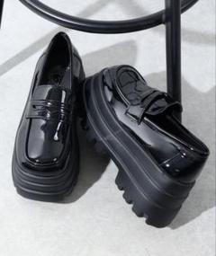 HUNTERローファー 美品　22 HUNTER ハンター レインシューズ 22 ローファー 雨 グリーン