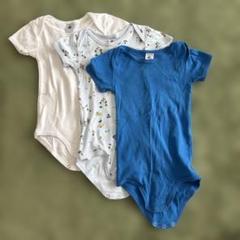 【プチバトー】　ベビー肌着 3枚セット 18M/81cm