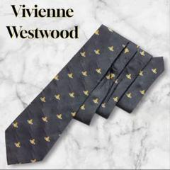 Vivienne　ネクタイ　オーブ　総柄　刺繍　ジャガード　黒　パンクス　紳士服