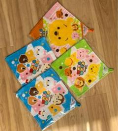 ミニタオル ディズニー ツムツムループタオル 4枚セット